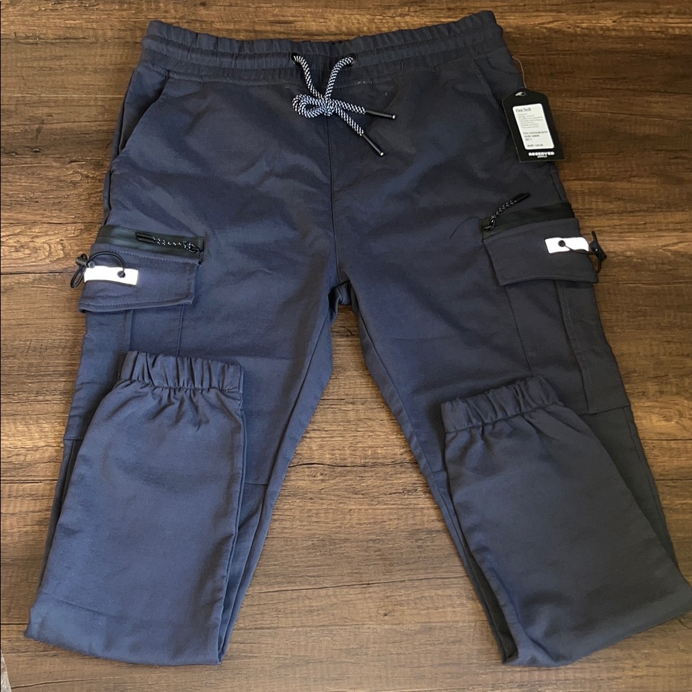 Reserved Dark Blue Cargo Joggers.  CAJA. # 2‎